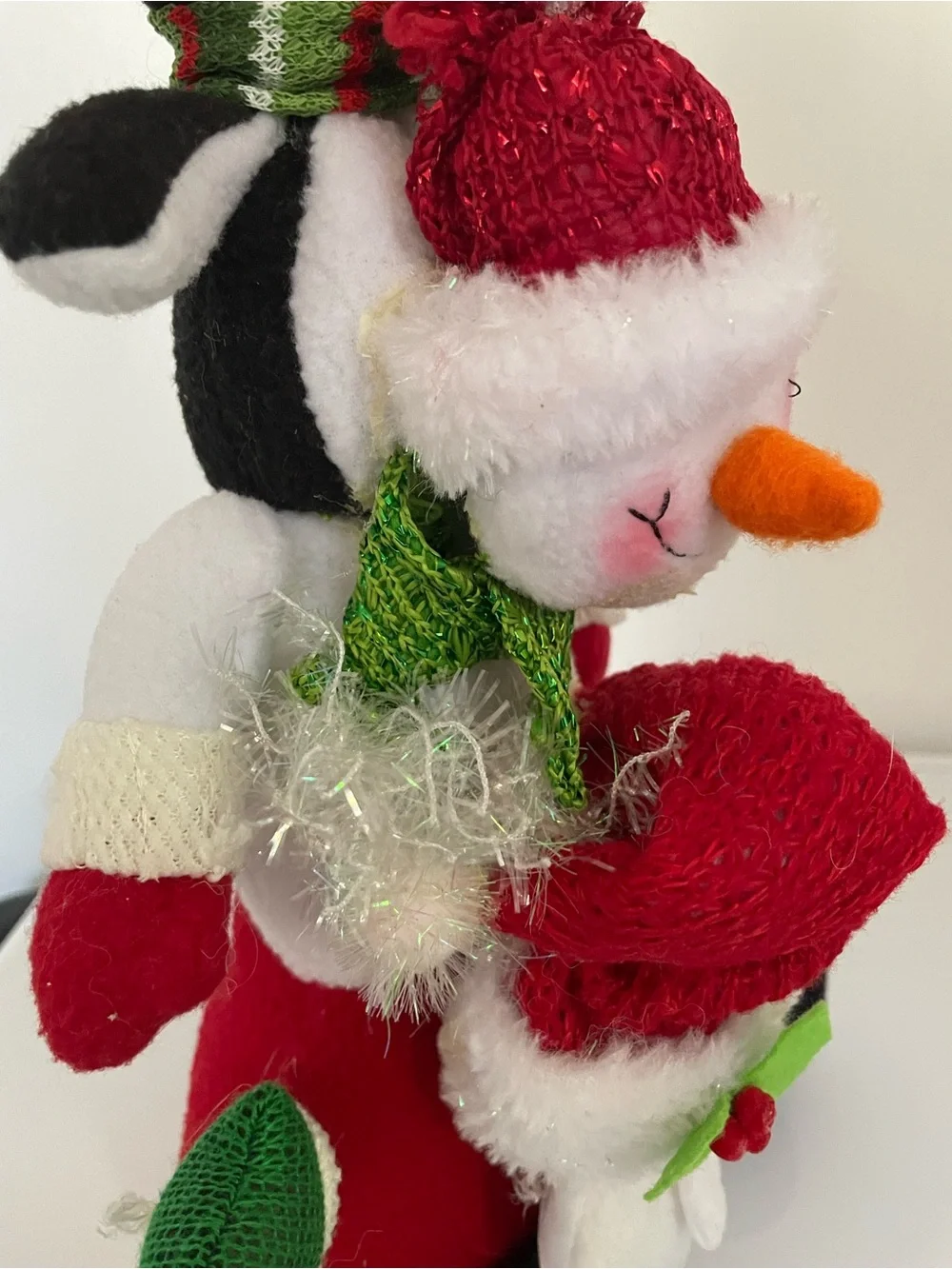VTG Dan Dee Standing Christmas Seasonal Decor Snow Man Penguin Santa